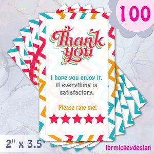 100 Thank You Cards
